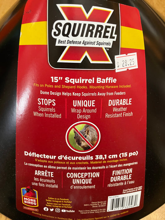 15in Squirrel Baffle