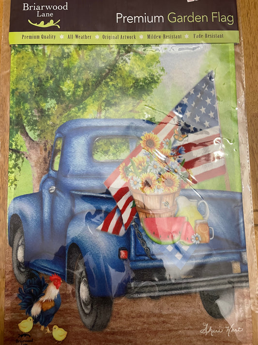 Truck Garden Flag